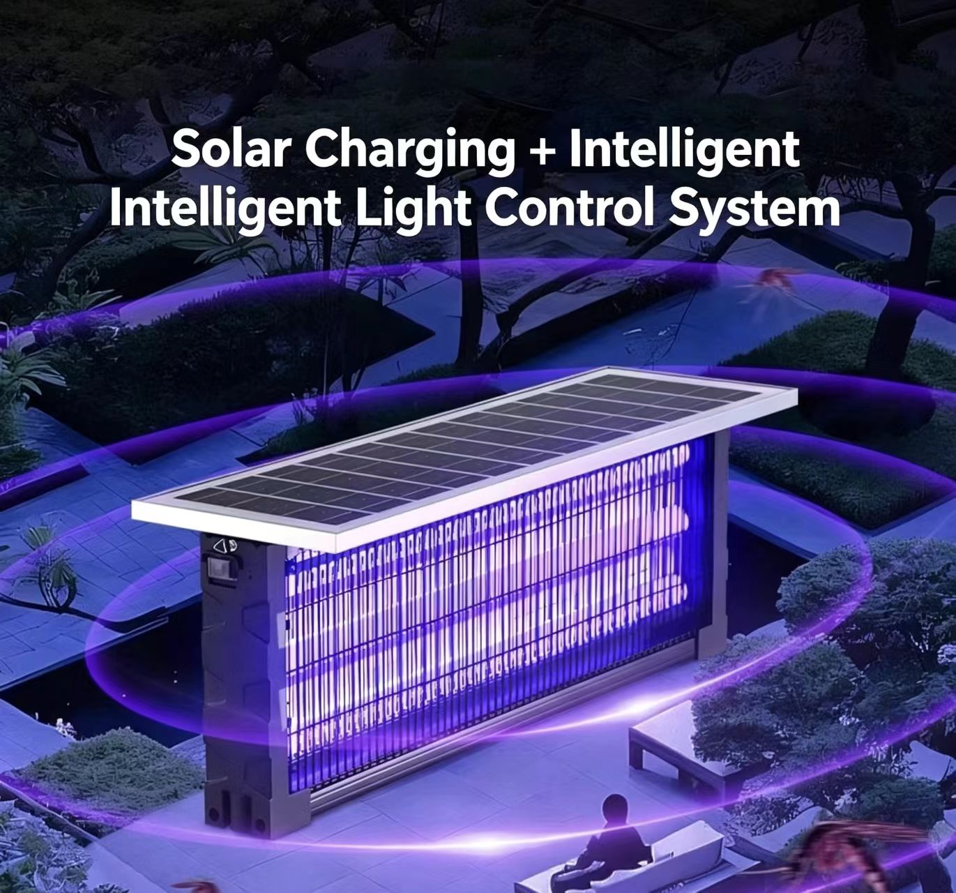 Solar Mosquito Killer Lamp 120W, Solar & USB Charging, IPX6 Waterproof Outdoor Bug Zapper for Garden Yard