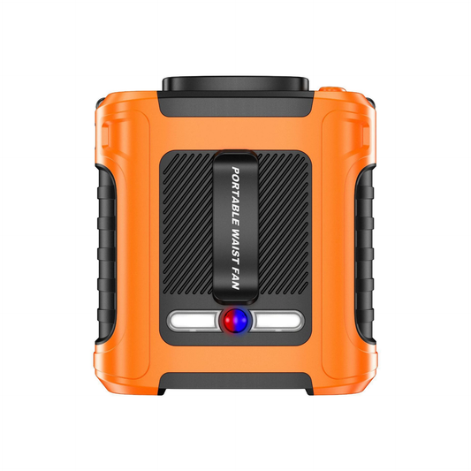 Portable Waist Clip Fan, USB Rechargeable Hanging Waist Fan for Outdoor Work Construction Site