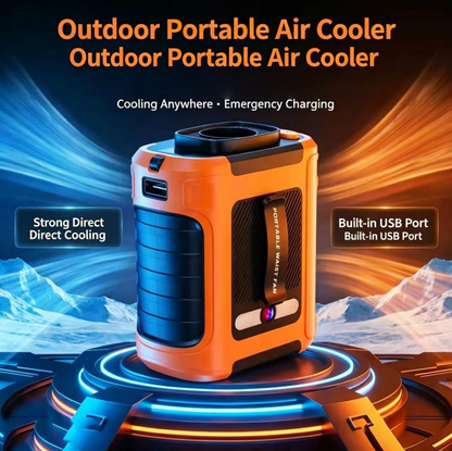 Portable Waist Clip Fan, USB Rechargeable Hanging Waist Fan for Outdoor Work Construction Site