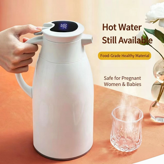 Digital Display Vacuum Insulated Kettle, Large‑Capacity Thermal Water Flask For Ghana Home Kitchen