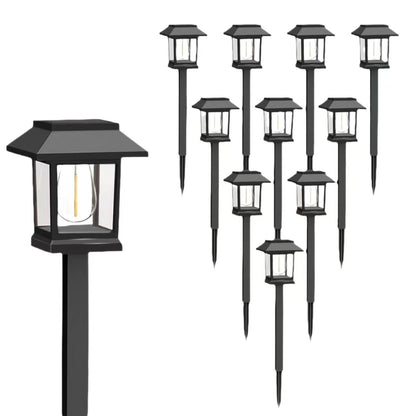 Solar LED Lawn Pathway Lights, Waterproof Outdoor Garden Yard Lamp, 8‑10H Long Working Time