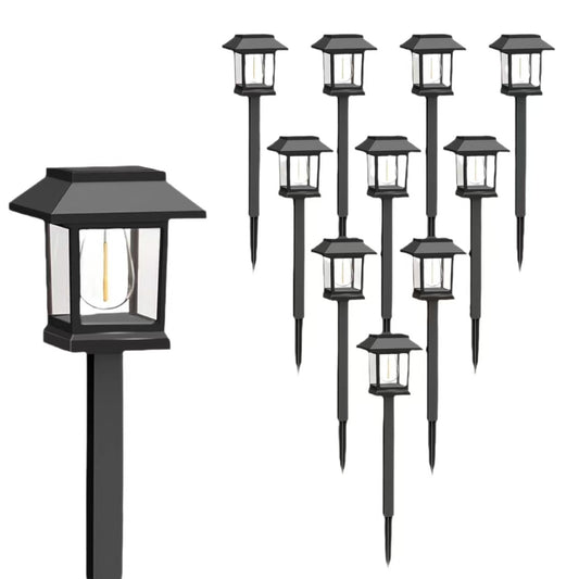 Solar LED Lawn Pathway Lights, Waterproof Outdoor Garden Yard Lamp, 8‑10H Long Working Time