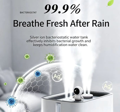 9.8L Large Capacity Humidifier, UK G‑Type Plug 230V 50Hz, Remote Control LED Display For Ghana Home