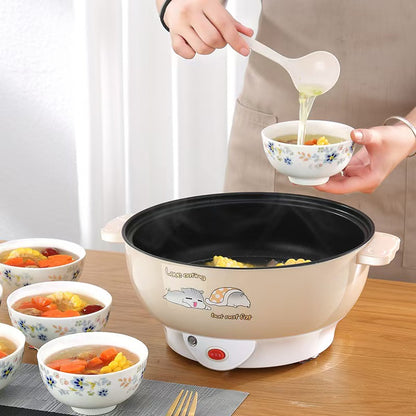 Multi‑Function Electric Frying Pan，Non‑Stick Coating，UK G‑Type Plug 230V 50Hz For Ghana Household