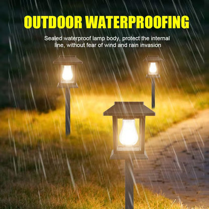 Solar LED Lawn Pathway Lights, Waterproof Outdoor Garden Yard Lamp, 8‑10H Long Working Time